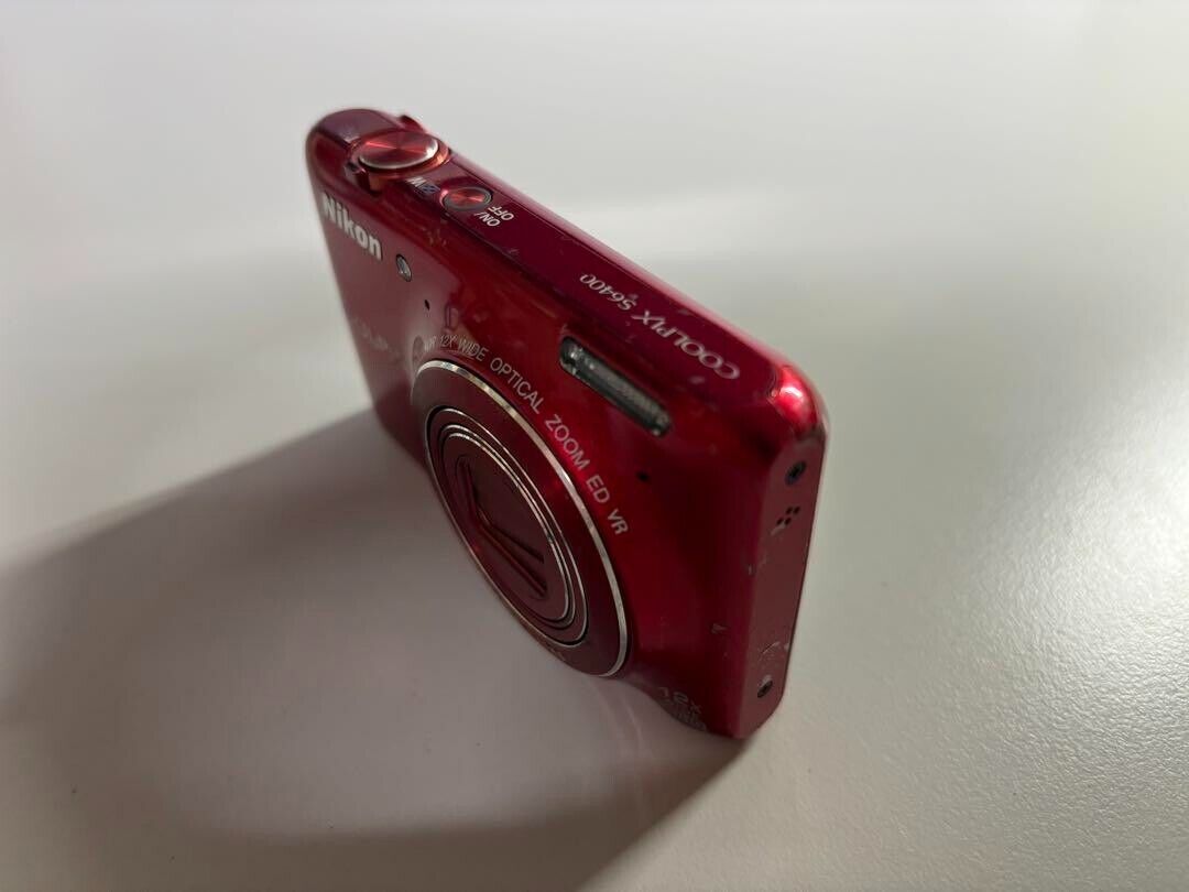 Nikon COOLPIX S6400 Digital Camera red Touch Panel Optical Nikon COOLPIX S6400 Digital Camera red Touch Panel Optical