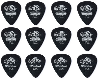 JIM DUNLOP 488 Tortex Pitch Black Std. 0,73 Pack
