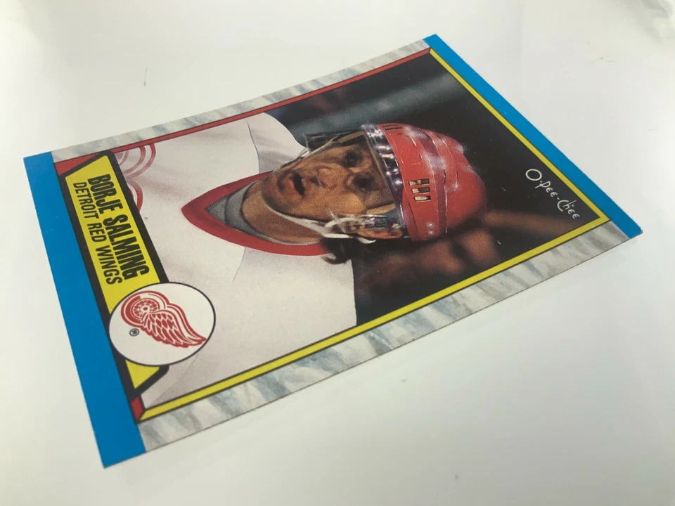 1989-90 Borje Salming 278 OPC Detroit Red Wings O-Pee-Chee Hockey Card 060Z - Image 3 of 4
