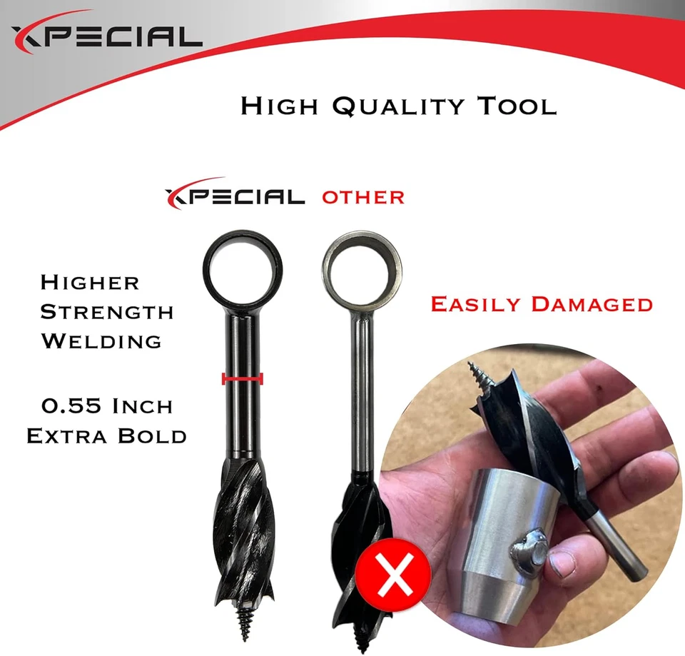 Survival Settlers Tool Set, Bushcraft Hand Auger Wrench with Pocket Chainsaw - Image 4 of 4