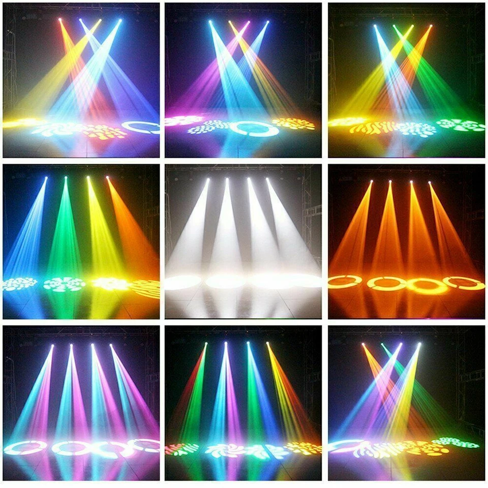 120W LED Moving Head Light RGBW Gobo Beam Stage DMX Spot Lighting DJ Disco Club - Image 4 of 4