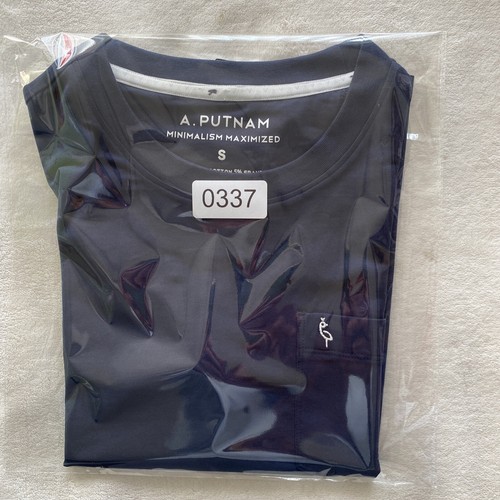 Camiseta de Bolsillo A Putnam Supima Mujer S Azul Marino Minimalista Maximizada Elevada Básica Suave - Imagen 12 de 12