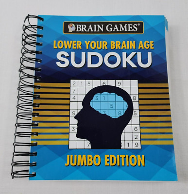 Brain Games - Lower Your Brain Age Sudoku: Jumbo Edition - Spiral-bound