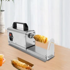 Electric Twisted Spiral Potato Cutter Auto French Fry Twisted Potato Tower 110V