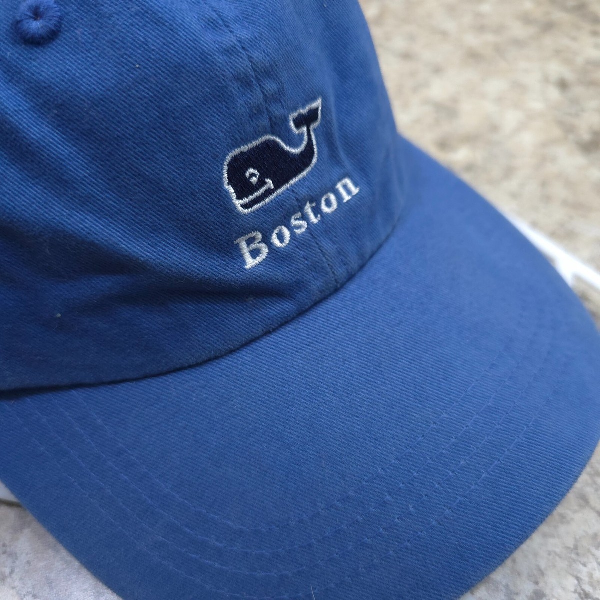 Casquette Snapback Vineyard Vines - Bleu Blanc Logo Baleine Boston - Taille Unique - Occasion