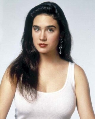 Jennifer Connelly in her famous white vest1991 Career Opportunities 4x6 photo