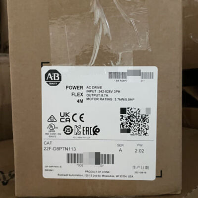 Allen-Bradley 22F-D8P7N113 PowerFlex 4M 3.7KW 5.0 HP AC Drive 22FD8P7N113