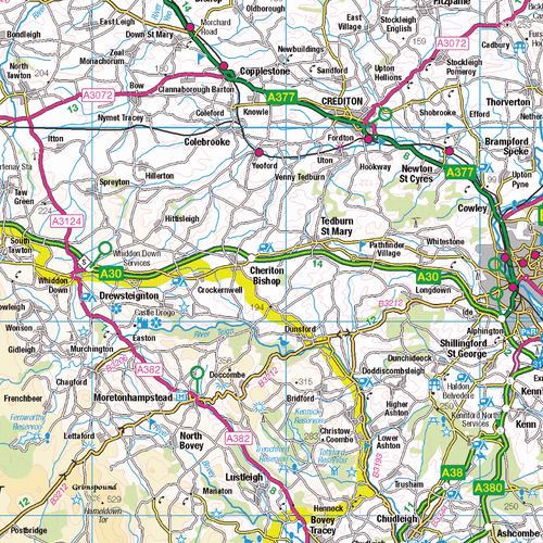 Devon Ceremonial County Map,  County Map of Devon, Poster of Devon - Picture 2 of 5