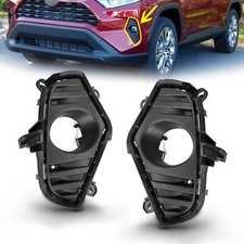 For 2019-2025 Toyota RAV4 Fog Light Bezel Covers W /Hole Driver&Passenger Side
