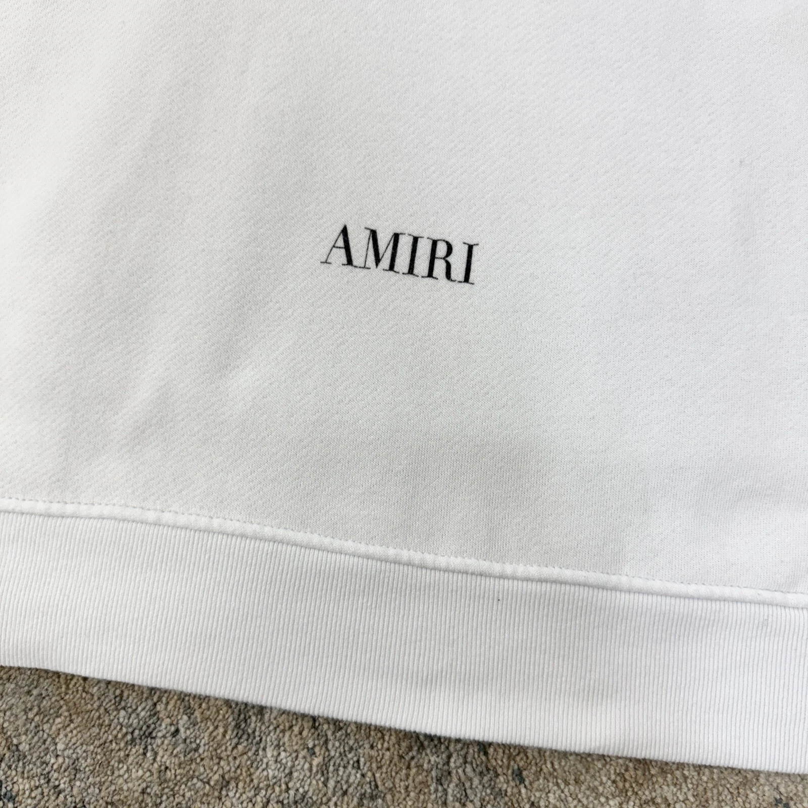 Felpa con cappuccio pullover ricamato Amiri Lovers colore bianco prezzo consigliato £550