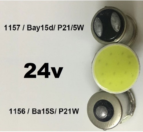 🚚 24v ✅ HGV TRUCK LORRY TRACTOR WHITE LED BULBS 6000k 🚜 1156 1167 507 233 T4W - Picture 74 of 79