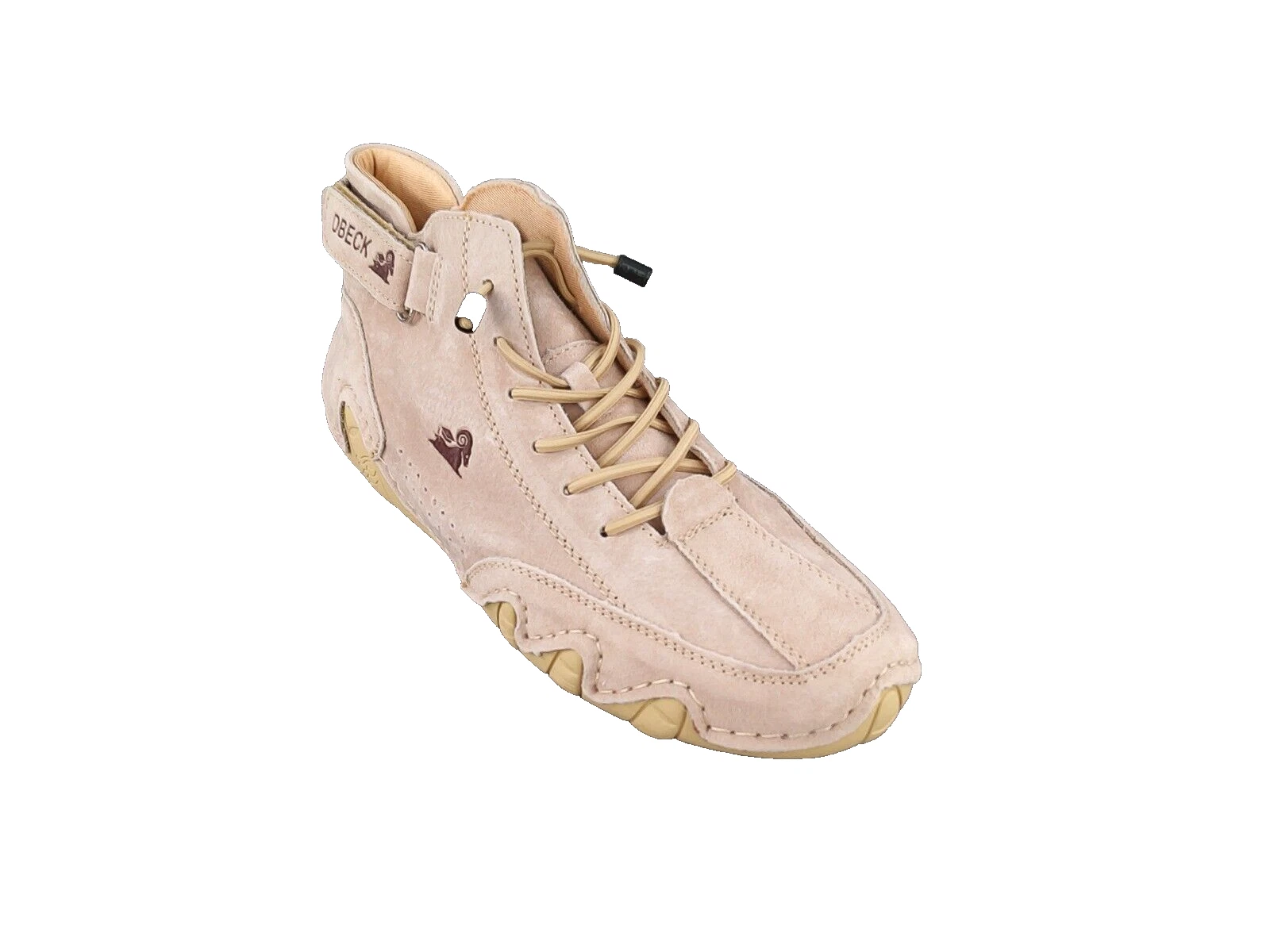 DBeck Explorer Waterproof Mens Leather Beige Camping Hiking Driving ShoetsSize 7