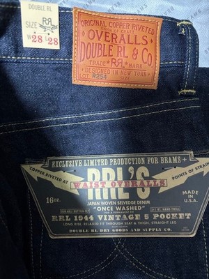 RRL x BEAMS PLUS 1944 Vintage 5-Pocket Jeans W28 L28 Made in USA