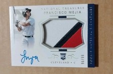 2018 Panini National Treasures - Rookie Materials Signatures Francisco Mejia #13