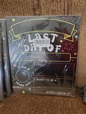 First Day School Double Side Board with Frame Reusable Dry Erase for Kids Babies