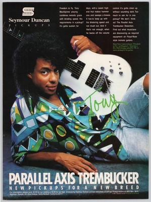 Seymour Duncan Parallel Axis Trembucker Tony MacAlpine 1992 Print Ad
