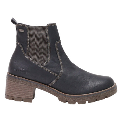 TOM TAILOR Chelsea Boots Black Leather Womens UK 7