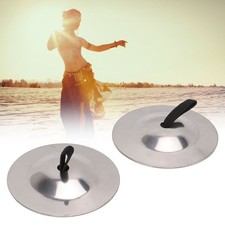 2Pcs Finger Cymbals Pure Copper Wear Resistant Easy Grip Finger Bell
