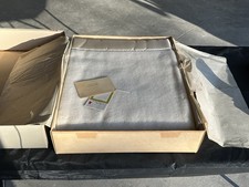 New Faribo Fluff-LaSalle 100 Wool Satin Edged Ivory Blanket 72 x 90  Vintage