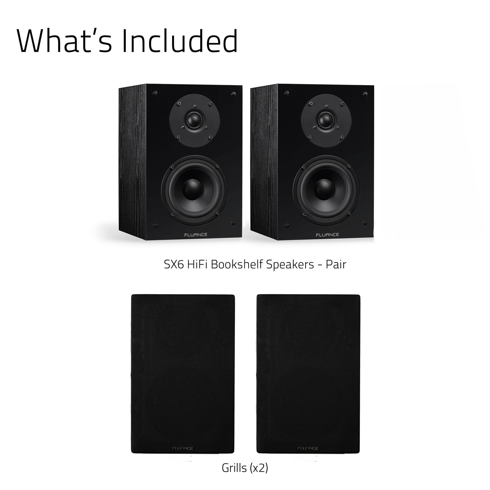 Fluance Elite 2-Way Bookshelf Surround Sound Home Theater Speakers
