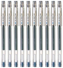 Pilot Hi Tec C 05 Gel Ink Pen Fine Point 05mm Blue Ink Pack of 10