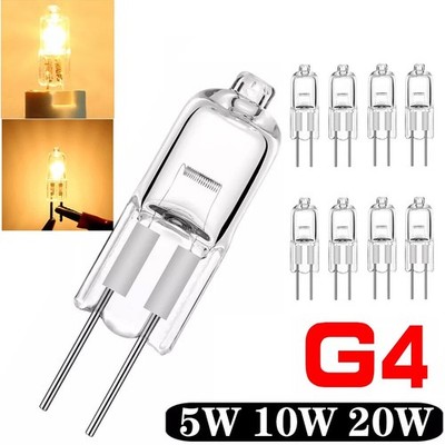 10x Halogen-Lampe Bi-Pin Stiftsockellampe G4 12V 5W 10W 20W Dimmbar