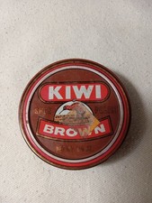 Vintage Kiwi Brown Shoe Polish Tin 1-1/8 oz.