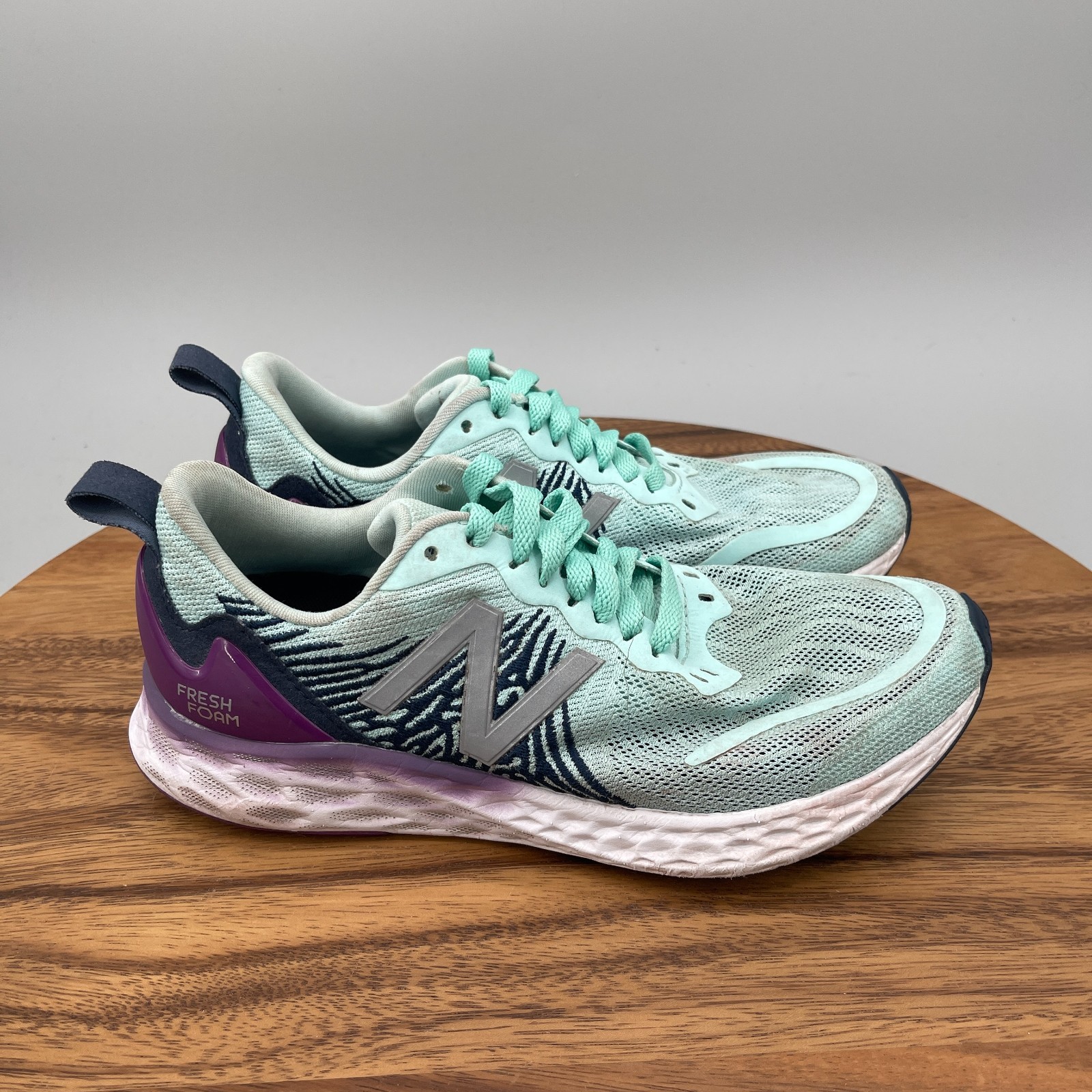 New Balance Fresh Foam Tempo Shoes Womens Size 7 B Aqua Running Comfort Walking