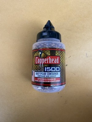 Copperhead Model 1500 .177 Cal Steel BBs 1500 Count Easy Pour Container