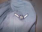Vintage US Air Force Overcoat Blue Military Trench Coat Mens  SIZE 37L W/ PATCH — photo 4
