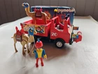 Playmobil Vintage Circus Dump Truck + Trailer with Lion Cage 3452 3514