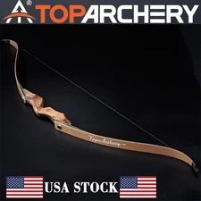 60" Traditional Takedown Recurve Bow 30-50lbs Archery Outdoor Hunting Shooting