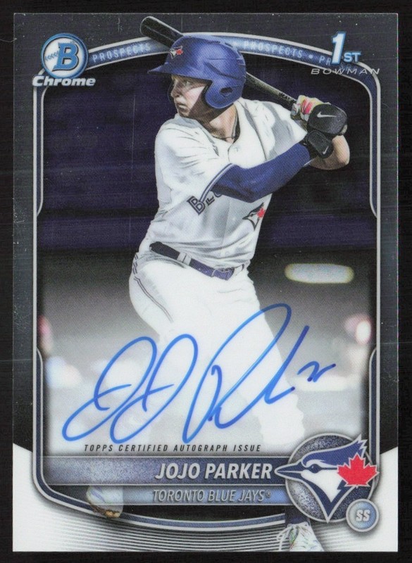 2025 Bowman Draft Chrome Prospect JoJo Parker Auto #CPA-JP GS1