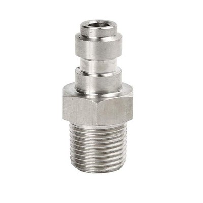 Flylock Universal 8mm 1/8'' NPT Male Thread Stainless Steel Quick-Disconnect P...