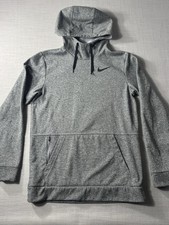 Nike Men  s Dri-FIT Fleece Hoodie Gray Size S Standard Fit