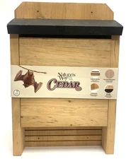 New! Natures Way CEDAR SERIES Bat House Landing Kerfs