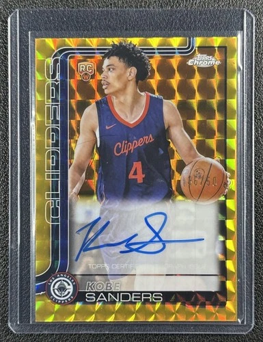 2025 Topps Chrome Kobe Sanders Chrome Rookie Autographs (RAW)