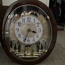 Rhythm Small World Timecracker Sound & Magic Motion Musical Clock 4MH843WU23