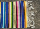 Vintage Saltillo Serape Wool Table Runner Hand Woven Mexican Southwest 18x47 — photo 4