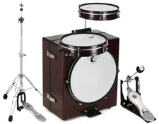 Toca Percussion Kickboxx Suitcase Drum Set with Kick Pedal and Hi-hat Stand
