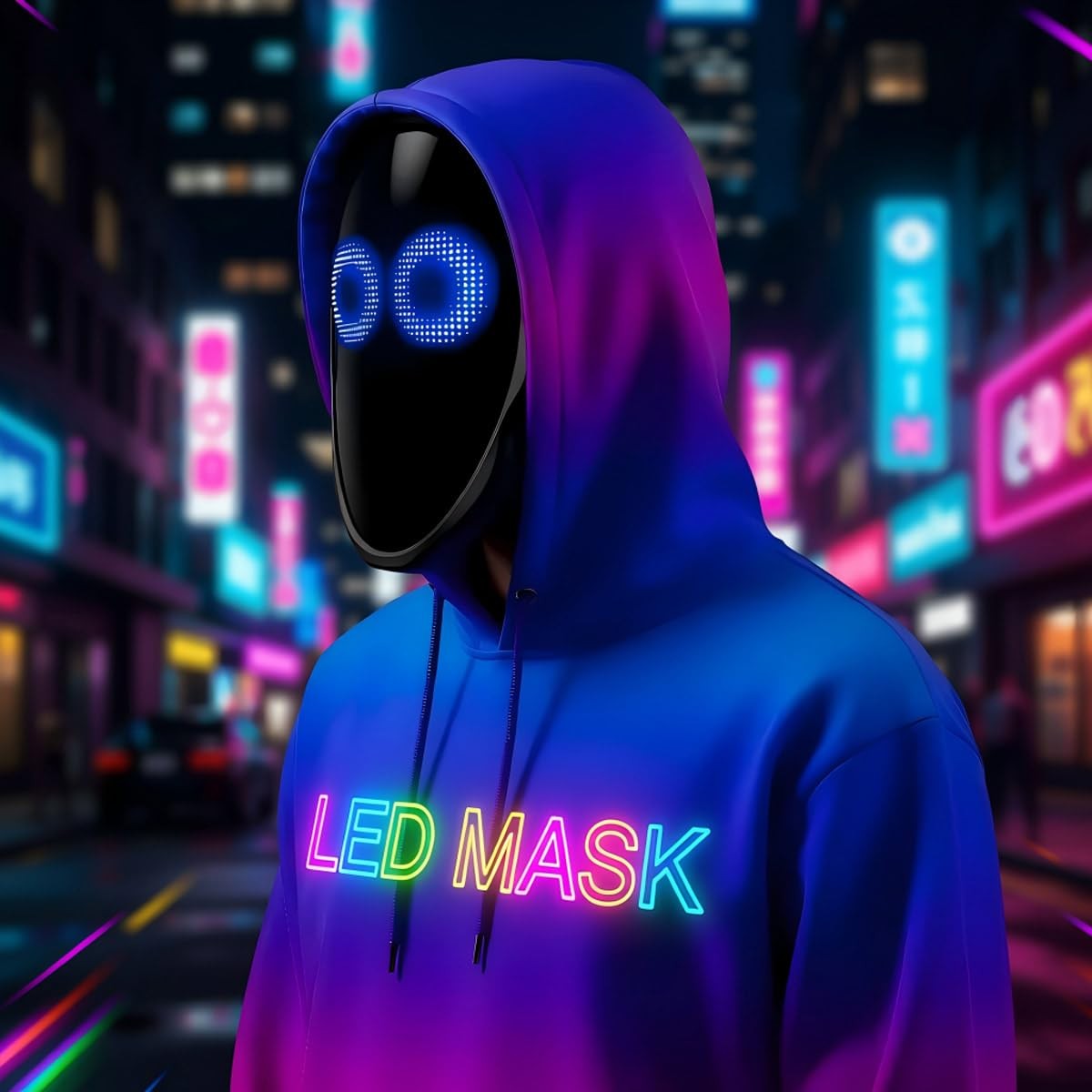 Led Mask with Bluetooth Programmable App,Shining … - image 8