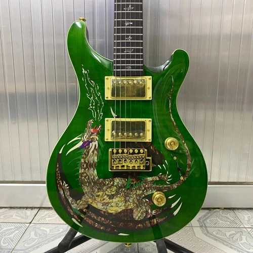 Clearance Sale Dragon Pattern PRS Electric Guitar HH pickups mahogany body US deal from eBay