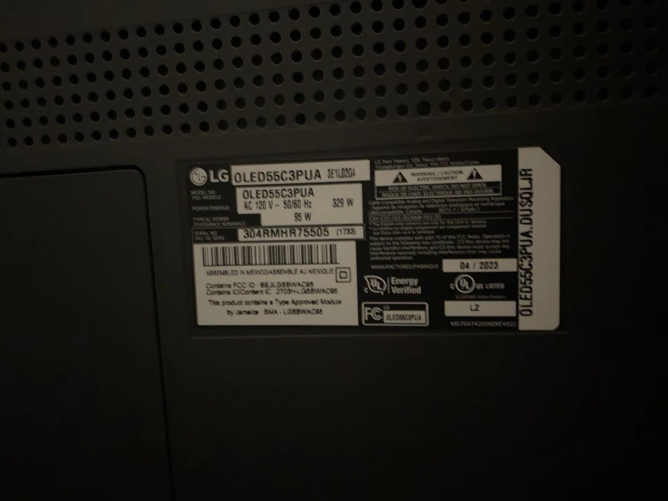 LG OLED EVO C3 Smart TV 55-inch HDR 4K OLED (2023) USED PERFECT CONDITION - Image 2 of 4