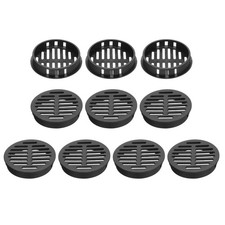 12PCS 50mm 2in Circular Soffit Vent Cover Black Air Vent Grille