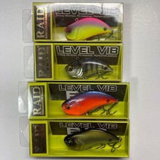 RAID JAPAN Level Vibe & Big Vibe 4pcs Fishing Lures Hard Baits, Unused