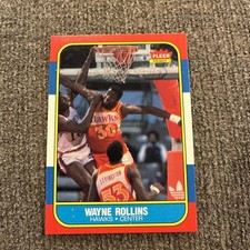 1986-87 Fleer Tree Rollins #94 Atlanta Hawks NBA Basketball Card Nm Mt Free SHP