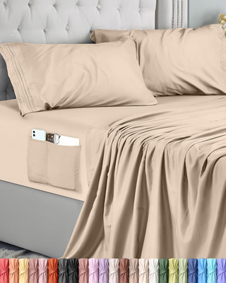 Utopia Bettwäsche Set Eineinhalb Quadrat 4-teilig 135x190 cm - Mikrofaser D
