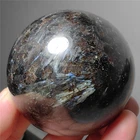 456g Gold Flash Russian Astrophylite with Garnet & Pyrite Sphere Healing  F420