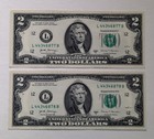 US Two Dollars, 2017 A, 2 Sequential $2 Bills, Uncirculated — photo 1