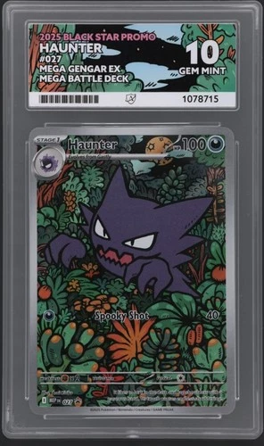 Haunter Pokemon MEP 027 Black Star Low Pop - ACE 10